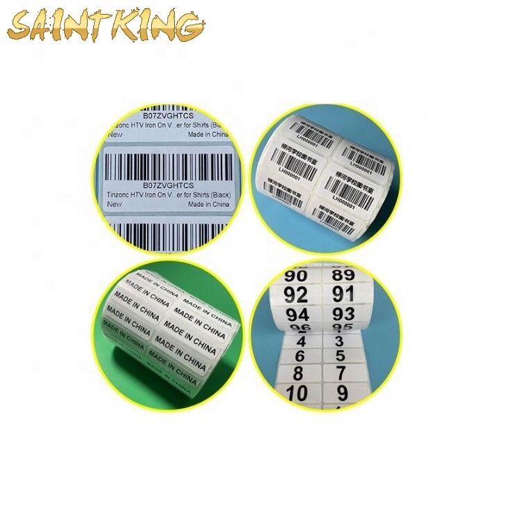 PL03 75*25mm Custom Label Stickers Fashion Blank Barcode Private Jewelry Labels