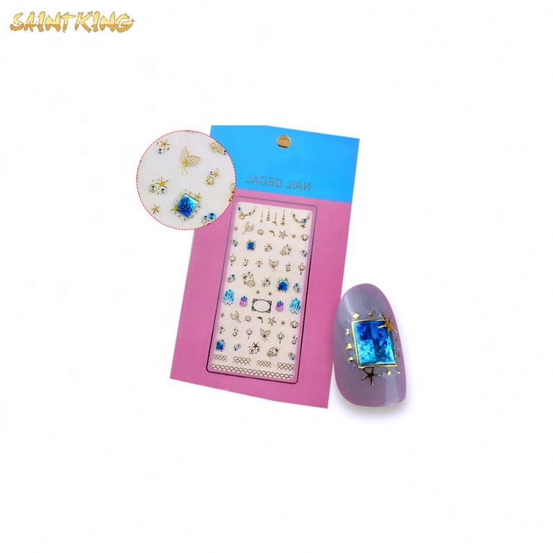 NS71 factory price nail art studs customized design nail decals oem/odm nail sticker for girl