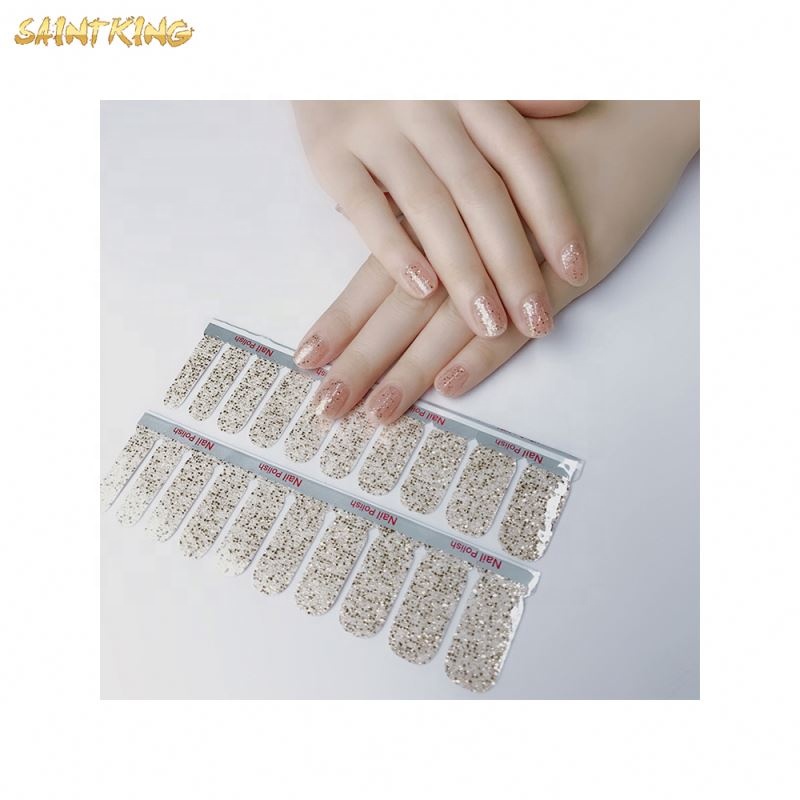 NS300 Beauty Sticker 20 Strips Glitter Gradient Nail Wrap Nail Art Decoration
