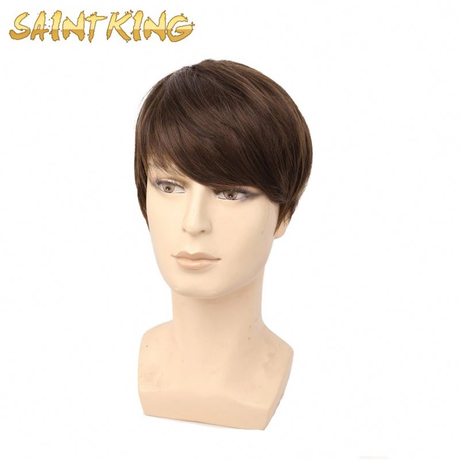 SWM01 12" Heat Resistant Synthetic Costume Gray Mens Wigs