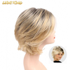 MLCH01 Blonde Color Top Quality High Temperature Synthetic Hair Fiber Wig Straight Synthetic Hair Wig