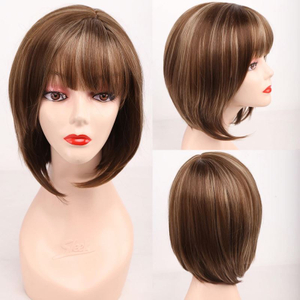 MLCH01 Cheap Wigs Synthetic Hair Transparent Lace Frontal Wigs Swiss Lace Different Inches Synthetic Hair Wigs for Black Women