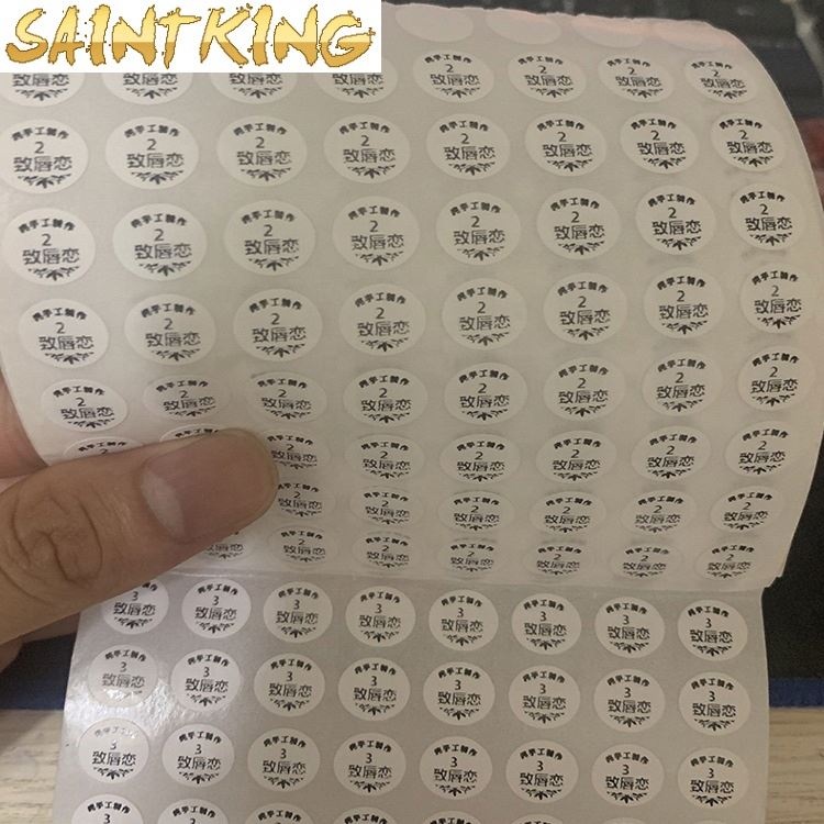 PL01 1 inch 500pcs custom printing adhesive floral roll vinyl waterproof thank you gift label sticker