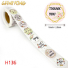 PL01 Self Adhesive Customized Printing Clear Gold Foil Stickers Transparent Logo Label