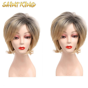 MLCH01 613 Colorful Bob Straight Short Wig for Black Women Hair with Heat Resistant Full Frontal Lace Front Synthetic Wigs
