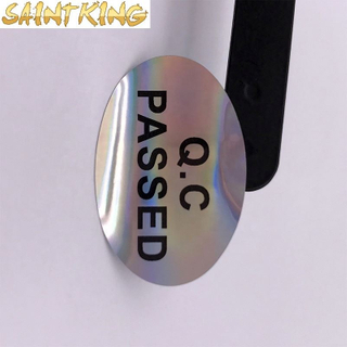PL01 Waterproof Plastic Round Roll Gold Hot Stamping Vinyl Custom Sticker Printing