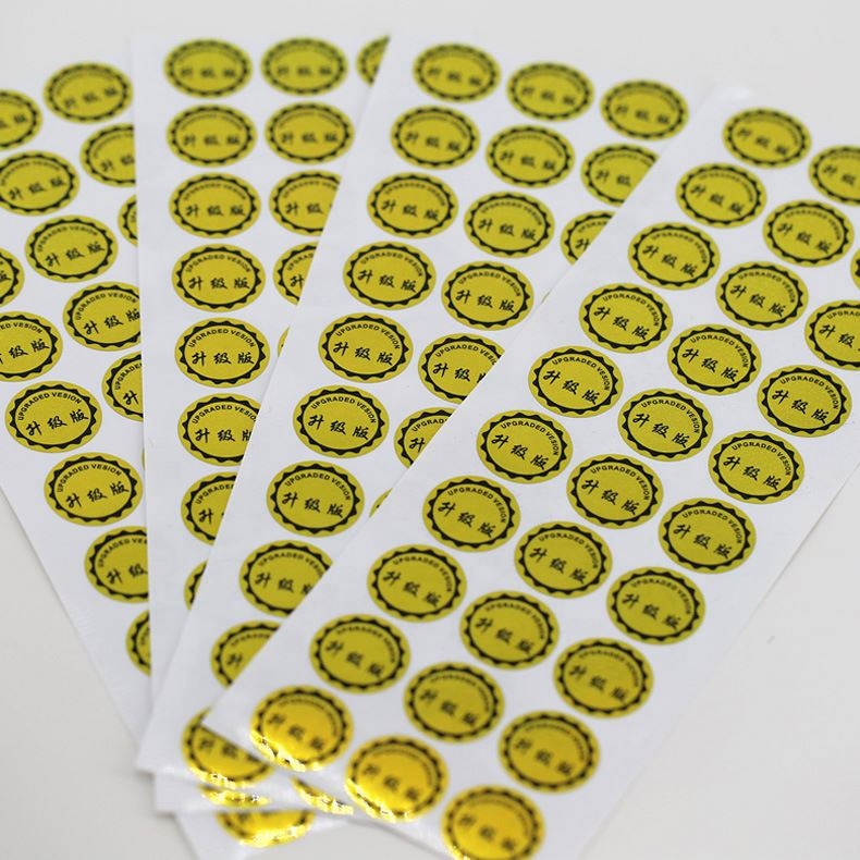 PL03 Custom Printing Waterproof Vinyl Die Cut Stickers Adhesive Pvc Label Sticker