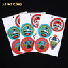 PL03 Hot Sale Christmas 3d Dome Logo Vinyl Tattoo Label Recycle Die Cut Hologram Custom Stickers for Kids