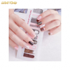 NS399 Adhesive Holographic Fire 3d Flame Finger Peel Off Decal Nail Sticker for Nail Decoration