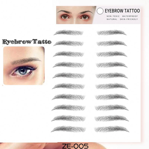 6D~ZX009 beauty sticker temporary eyebrow tattoo paper logo eyebrow tattoo sticker