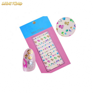 NS26 factory price nail art studs customized design nail decals oem/odm nail sticker for girl
