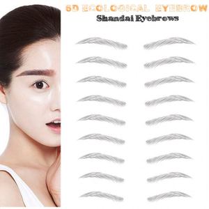 6D~ZX009 wholesale high quality waterproof realistic fake 3d eyebrow temporary tattoo sticker