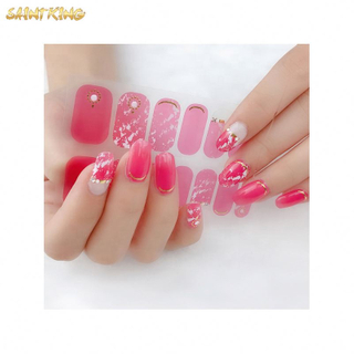 NS282 oem and odm 3d beauty nail art sticker decoration flower decals tips nail stickers