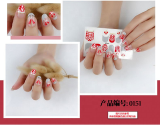 0151 new style factory price and excellent export nail sticker