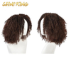 KCW01 Cuticle Aligned High Density Orange Kinky Curly Raw Cambodian Human Hair Lace Frontal Wigs