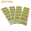 PL03 High Quality Color Printed Private Logo Gold Foil Embossed Label Sticker