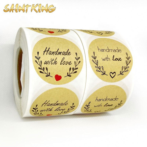 PL01 Personalized Custom Printing Roll Transparent Glossy Labels 25mm Small Round Clear Seal Stickers