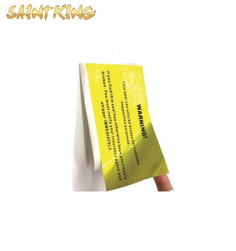 PL03 Custom Gold Foil Brand Printing Logo Adhesive Double Layer Sticker Labels for Packaging