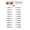 6D~ZX009 popular crazy-selling wholesale water transfer temporary eyebrow tattoo sticker
