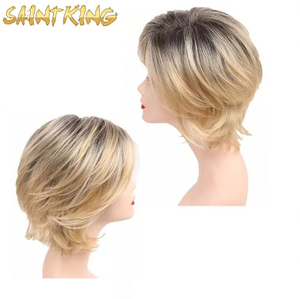 MLCH01 Bobo Type Short Synthetic Lace Front Wigs Glueless High Density Hand Made Natural Wave