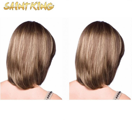 MLCH01 Factory Direct Sale on Time Delivery Short Bob Straight Heat Resistant Synthetic 13x6 Lace Front Wigs for Women