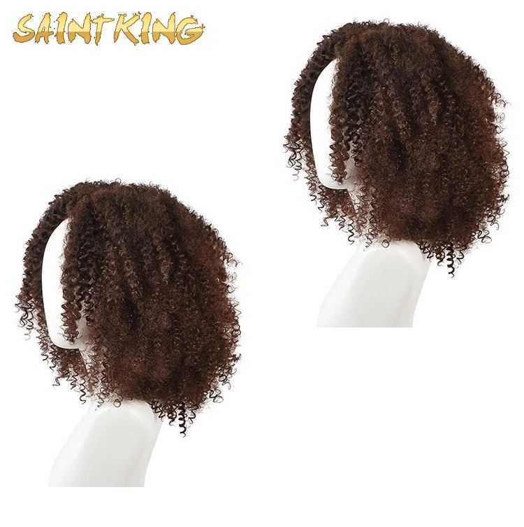 KCW01 Cuticle Aligned High Density Orange Kinky Curly Raw Cambodian Human Hair Lace Frontal Wigs