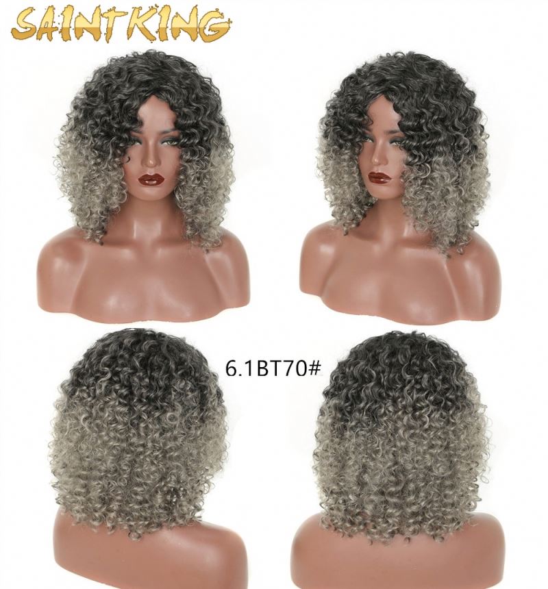 MLSH01 New Arrival Lady African Small Curly Wig Fashion Wig Headgear for Black Women