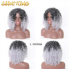 MLSH01 Synthetic Afro Kinky Curly Lace Front Long Wigs Vendor High Temperature Silk Wigs