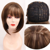 SLSH01 2/30 Color 13*4 Lace Front Middle Ratio 8in Human Hair Wigs Brazilian Non-remy Hair Pre-plucked Wigs