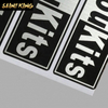 PL01 Wholesale Cheap Heat Transfer Letter Sticker Sheet Number Sticker Die Cut Gold Foil Label