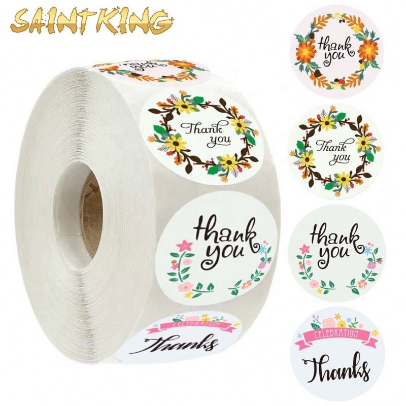 PL01 Food Packaging Custom Self Adhesive Synthetic Paper Printing Label Sticker in Roll