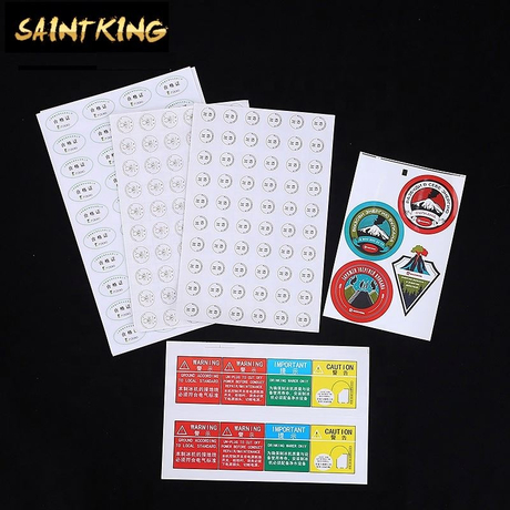 PL03 Wholesale Custom Gold Logo Printing Pvc Round Label Stickers for Clothing And Gift