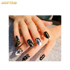 NS686 Custom Laser Nail Designs Gold Nail Stickers with High Quality