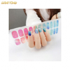 NS324 Classic Color Glitter Nail Wraps Full Nail Art Polish Stickers Shine Adhesive Nail Decals Stickers