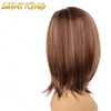 MLCH01 Hair Wigs Short Bob Color 13*4 Lace Front Middle Ratio Wigs Brazilian Non-remy Hair Pre-plucked Wigs