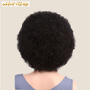 KCW01 Long Black 180% Density Brown Lace Brazilian Human Hair Deep Wave Lace Front Wig with Baby Hair