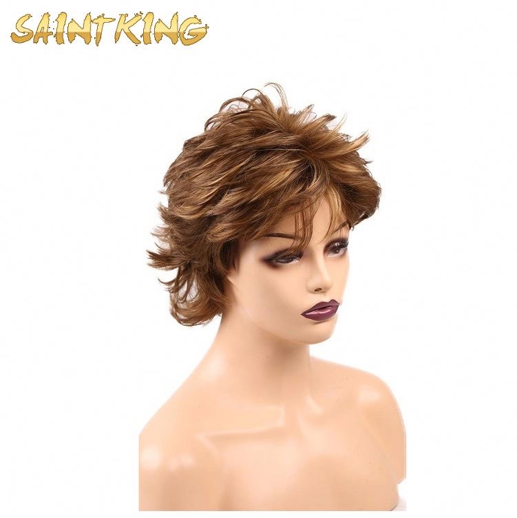 Short Hair Wigs 14inch Afro Kinky Curly Wig Synthetic Wigs for Women Natural Black Afro High Temperature Hair Available