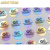PL03 Waterproof Adhesive Logo Customized Promotional Die Cut Holographic Color Clear Vinyl Stickers