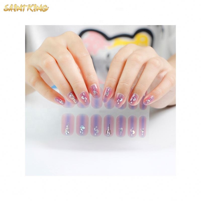 NS173 Factory Price Customized Design Nail Wraps Oem/odm Gel Polish Nail Sticker for Girl
