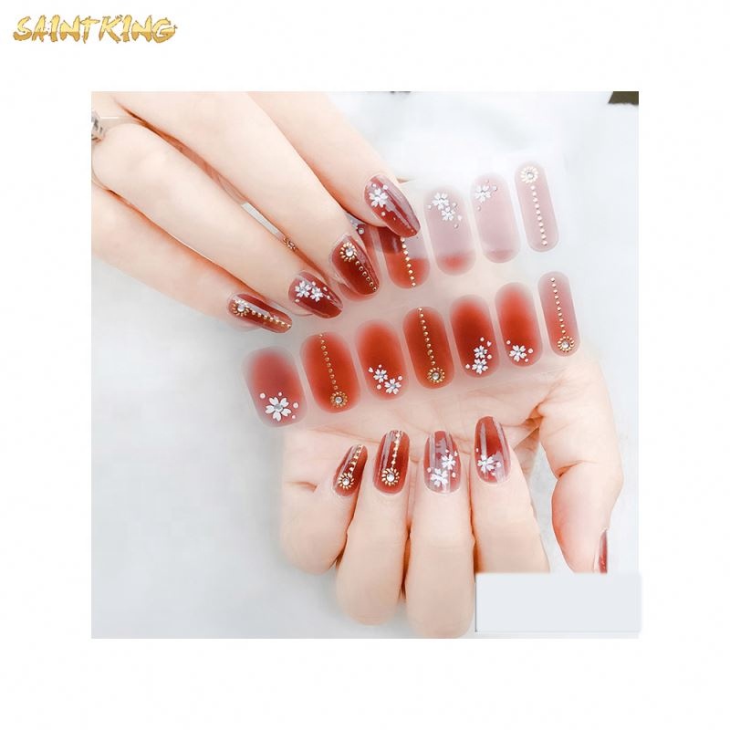 NS396 New Products 3d Colorful Flower Nail Art Stickers,designs Pictures for Wholesale