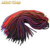 BH01 best quality color dyed red afro kinky human hair crochet dreadlocks