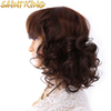 MLSH01 Hot Sale Top Grade Synthetic Hair Wigs Afro Short Kinky Curly Synthetic Wigs with Bang Any Color Is Ok