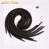 BH01 Hair 8mm Width Black16 Inch Crochet Afro Kinky Human Hair Brazilian Braiding Hair