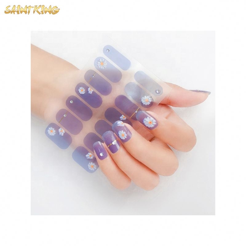 NS309 New Coming Good Nail Wraps Factory High Quality Nail Polish Wraps Chinese Manufacturer