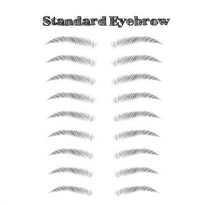 6D~ZX009 wholesale fashionable women waterproof disposable temporary 3d fake eyebrow tattoo stickers