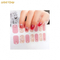NS101 2020 custom beauty sticker mix flower design solid color glitter design eco-friendly nail art wraps