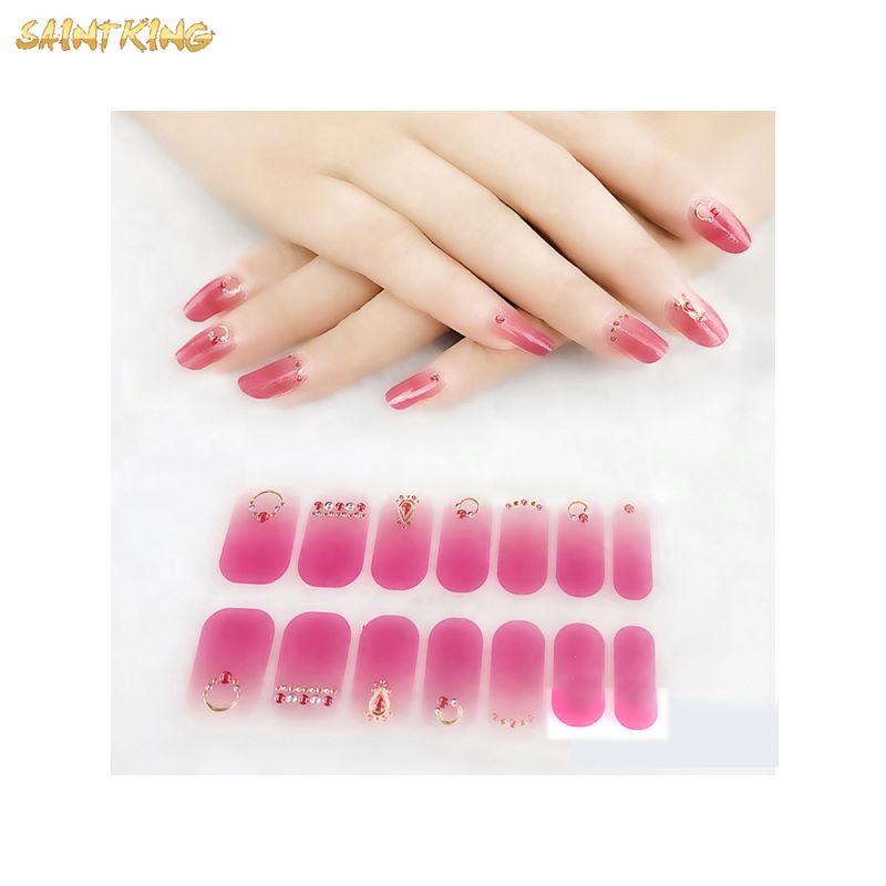 NS183 New Arrival 3d Nail Sticker Touch Feeling Nail Wrap