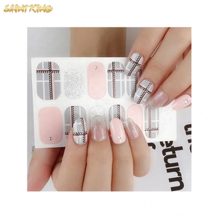 NS250 wholesale price 3d design nail art sticker eco friendly and safety self adhesive beauty nail wraps nail stickers