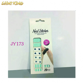 JY173 plastic nail sticker decals art decoration marble matte starry nail sticker