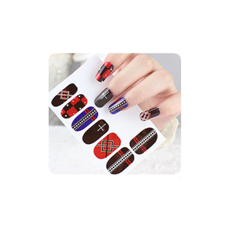 Finger Custom Pattern Heart Nail Stickers Decals Nail Art Accessories Transfers